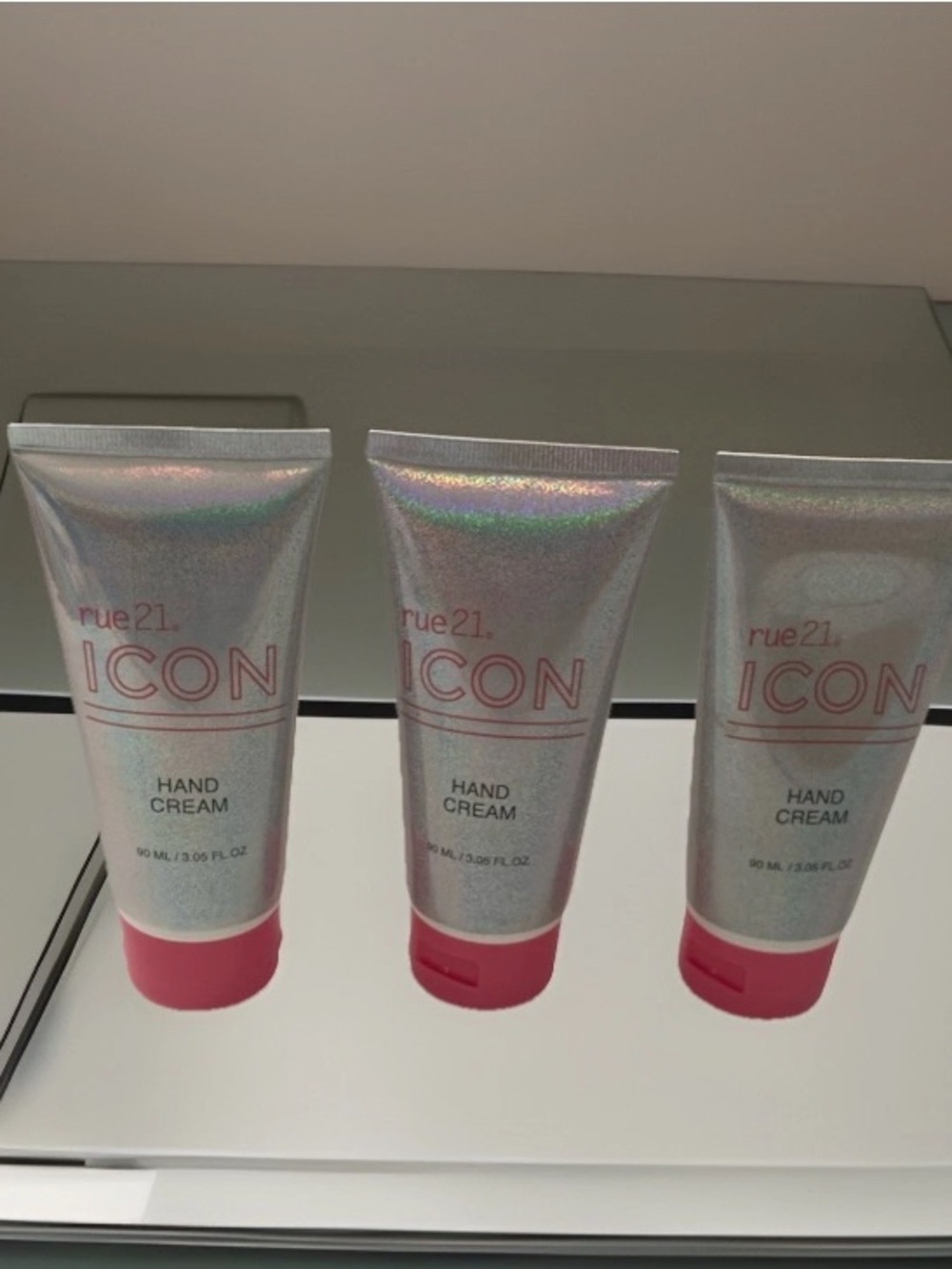 Lot of 3 ICON Hand Cream By RUE 21 size  3.05 fl.oz.